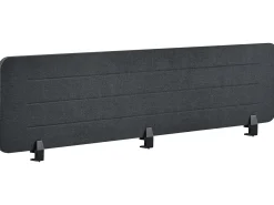 Skrivebordsdeler ZIGGY 180 x 40 cm Mørkegrå