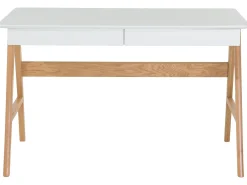 Skrivebord SHESLAY Hvid 120 cm 70 cm med skuffer