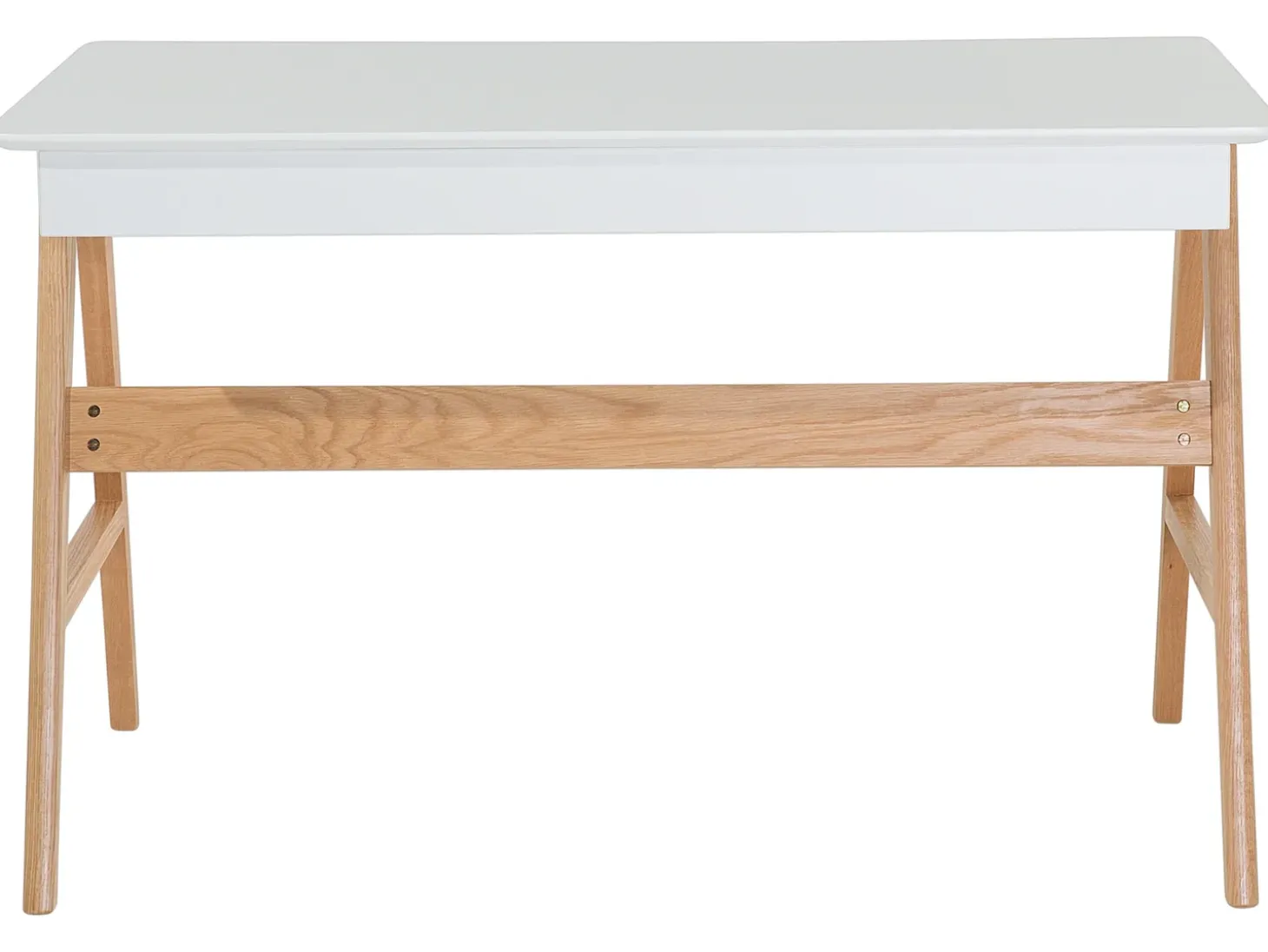 Skrivebord SHESLAY Hvid 120 cm 70 cm med skuffer