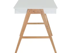 Skrivebord SHESLAY Hvid 120 cm 70 cm med skuffer
