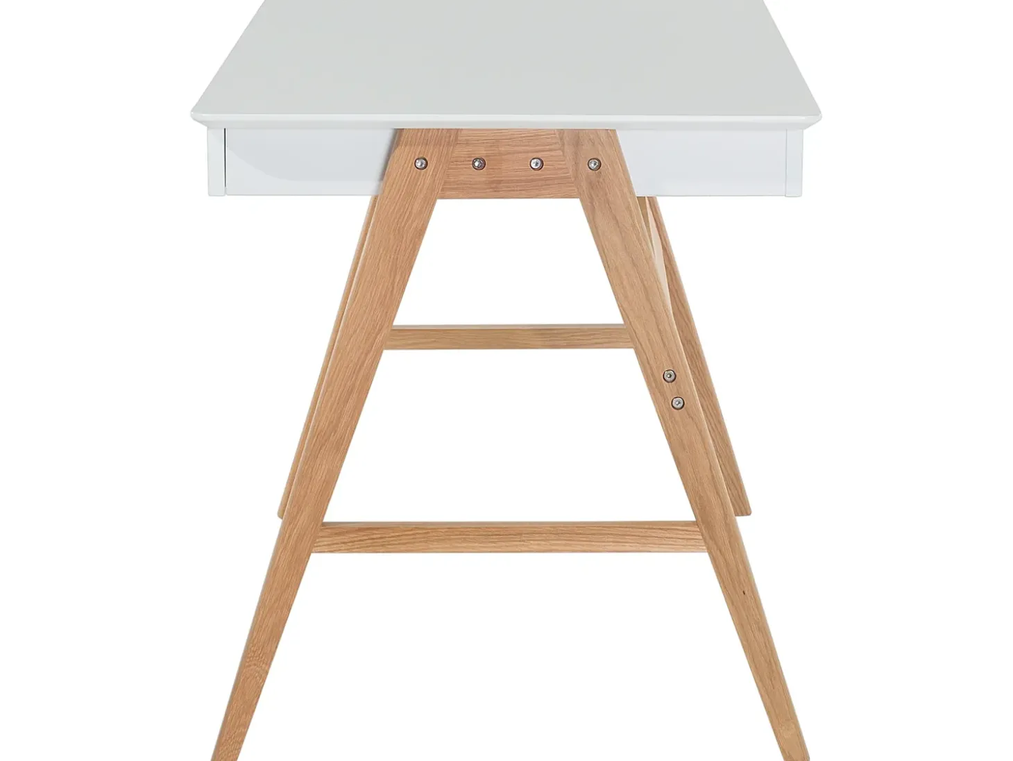 Skrivebord SHESLAY Hvid 120 cm 70 cm med skuffer