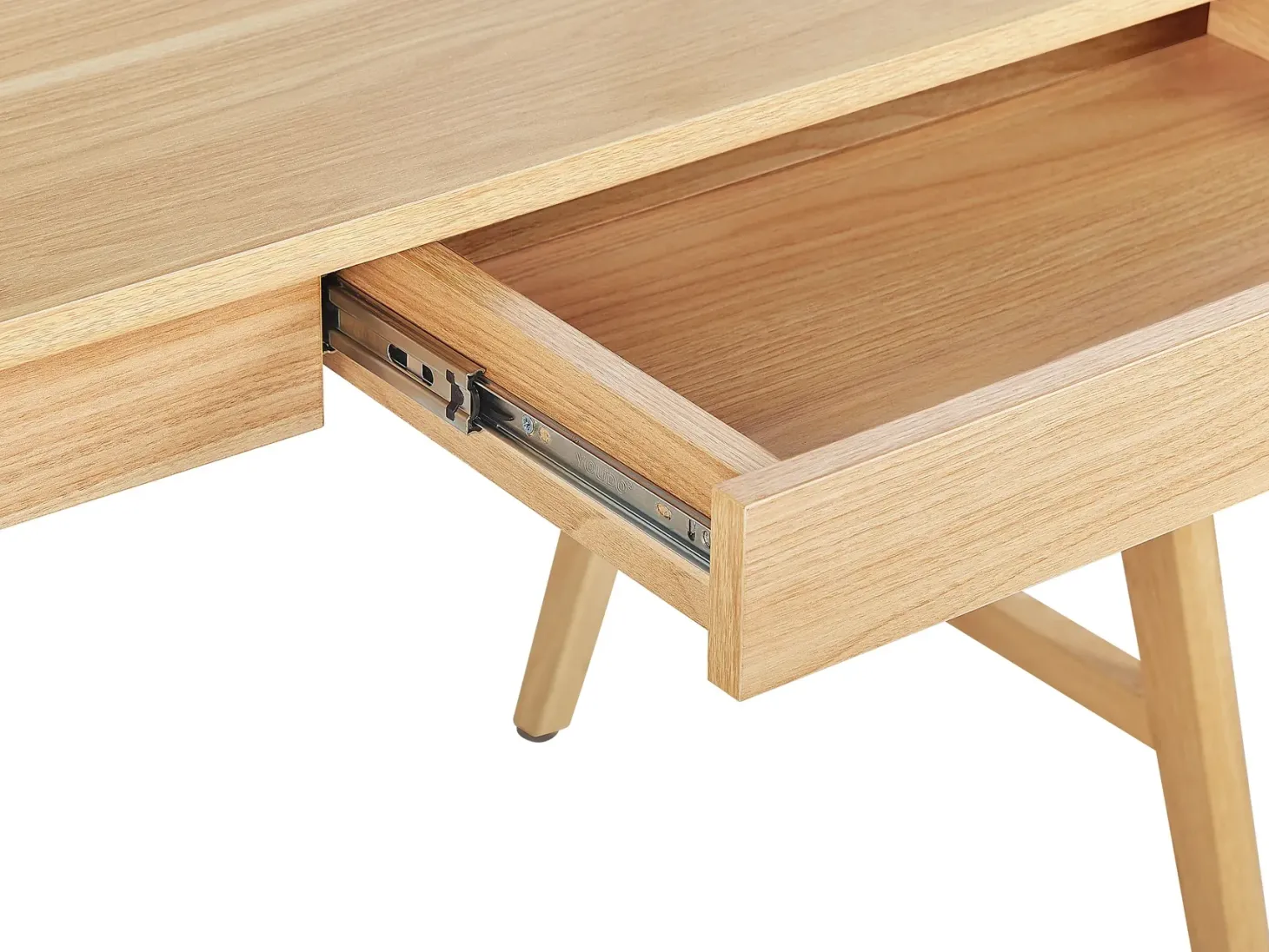 Skrivebord SHESLAY Lysebrun 120 cm 70 cm med skuffer