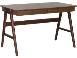 Skrivebord SHESLAY Mørkebrun 120 cm 70 cm med skuffer