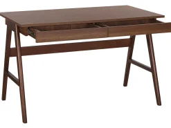 Skrivebord SHESLAY Mørkebrun 120 cm 70 cm med skuffer