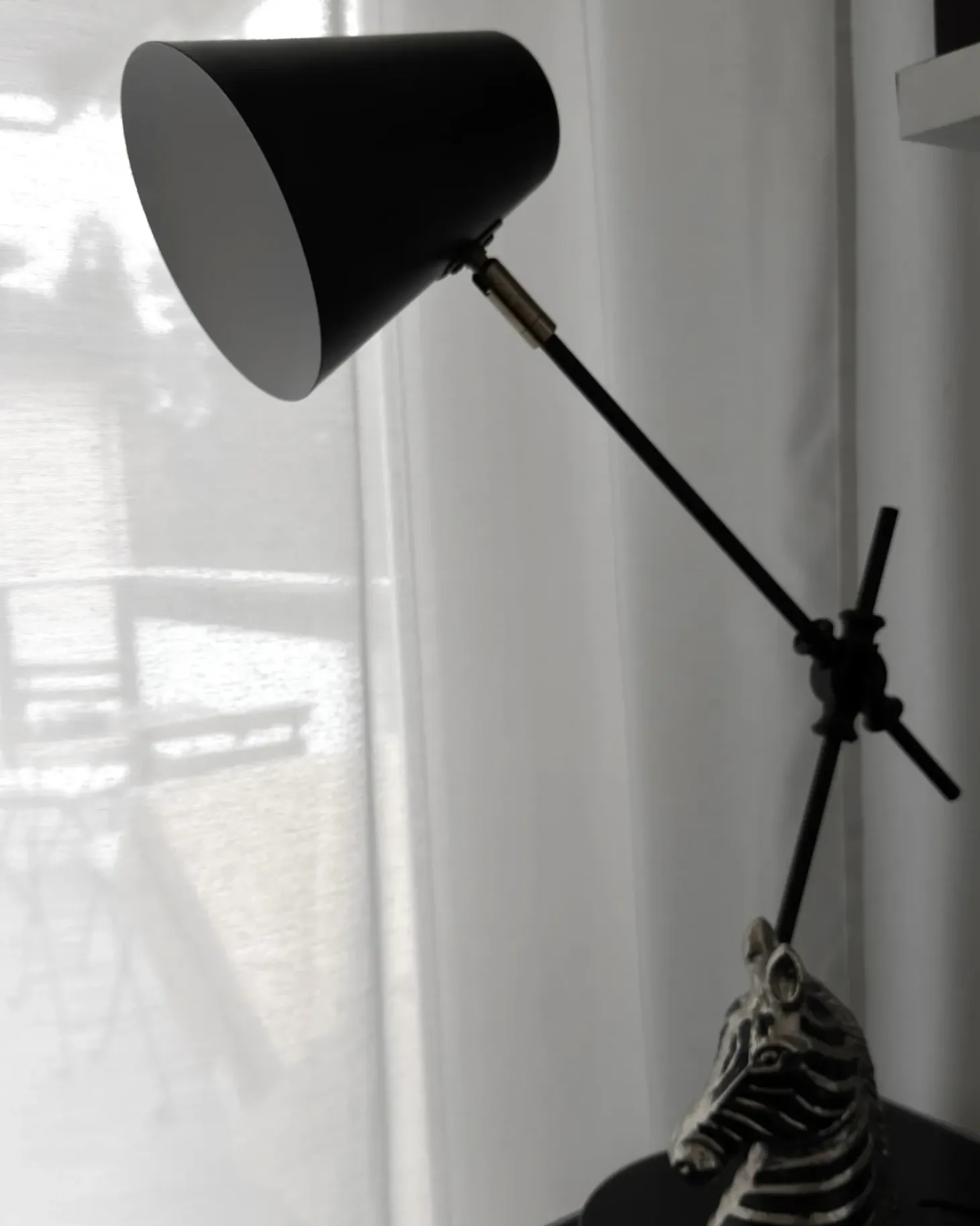 Skrivebordslampe HORTON Justerbar Metal Sort