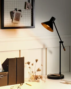 Skrivebordslampe PINKEEN Metal Sort