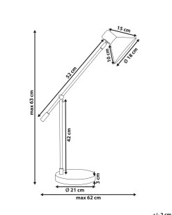 Skrivebordslampe PINKEEN Metal Sort