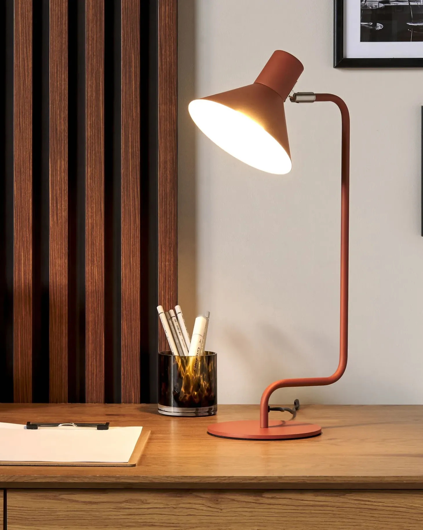 Skrivebordslampe RIMAVA Justerbar Metal Orange