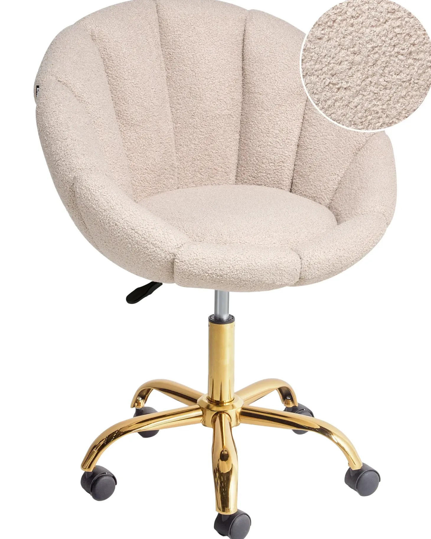 Skrivebordsstol ANNABELLE Boucle Beige