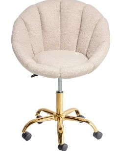 Skrivebordsstol ANNABELLE Boucle Beige