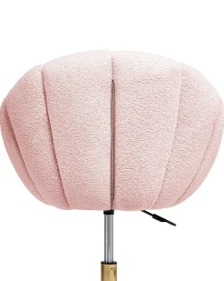 Skrivebordsstol ANNABELLE Boucle Pastellrosa