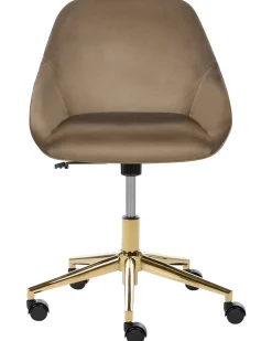 Skrivebordsstol BARDSDALE Velour Brun