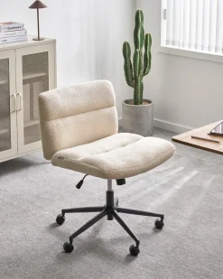Skrivebordsstol CATLIN Boucle Lys Beige