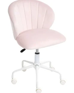 Skrivebordsstol CHEERFUL Velour Pastellrosa