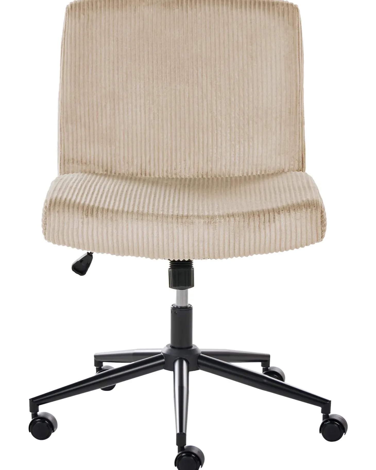 Skrivebordsstol GEDDES Fløjl Beige