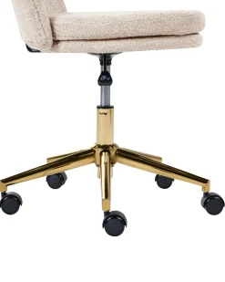 Skrivebordsstol GRANBY Boucle Lys Beige