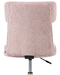 Skrivebordsstol GRANBY Boucle Pastellrosa