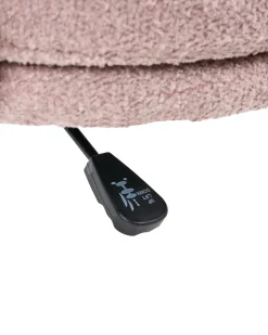 Skrivebordsstol GRANBY Boucle Pastellrosa