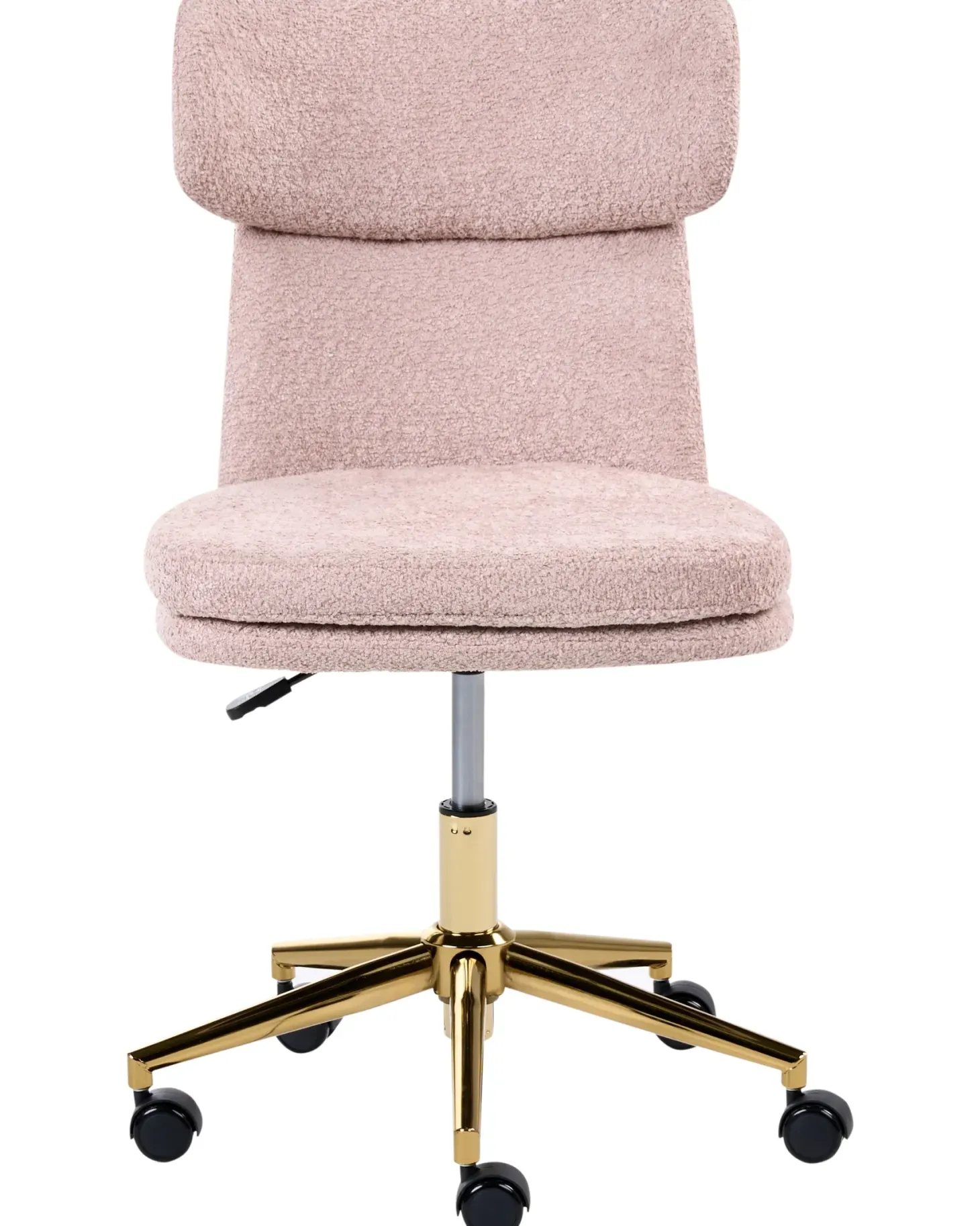 Skrivebordsstol GRANBY Boucle Pastellrosa