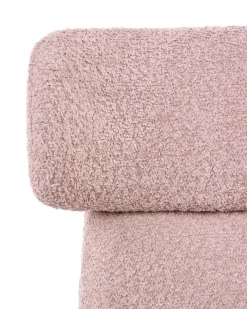 Skrivebordsstol GRANBY Boucle Pastellrosa