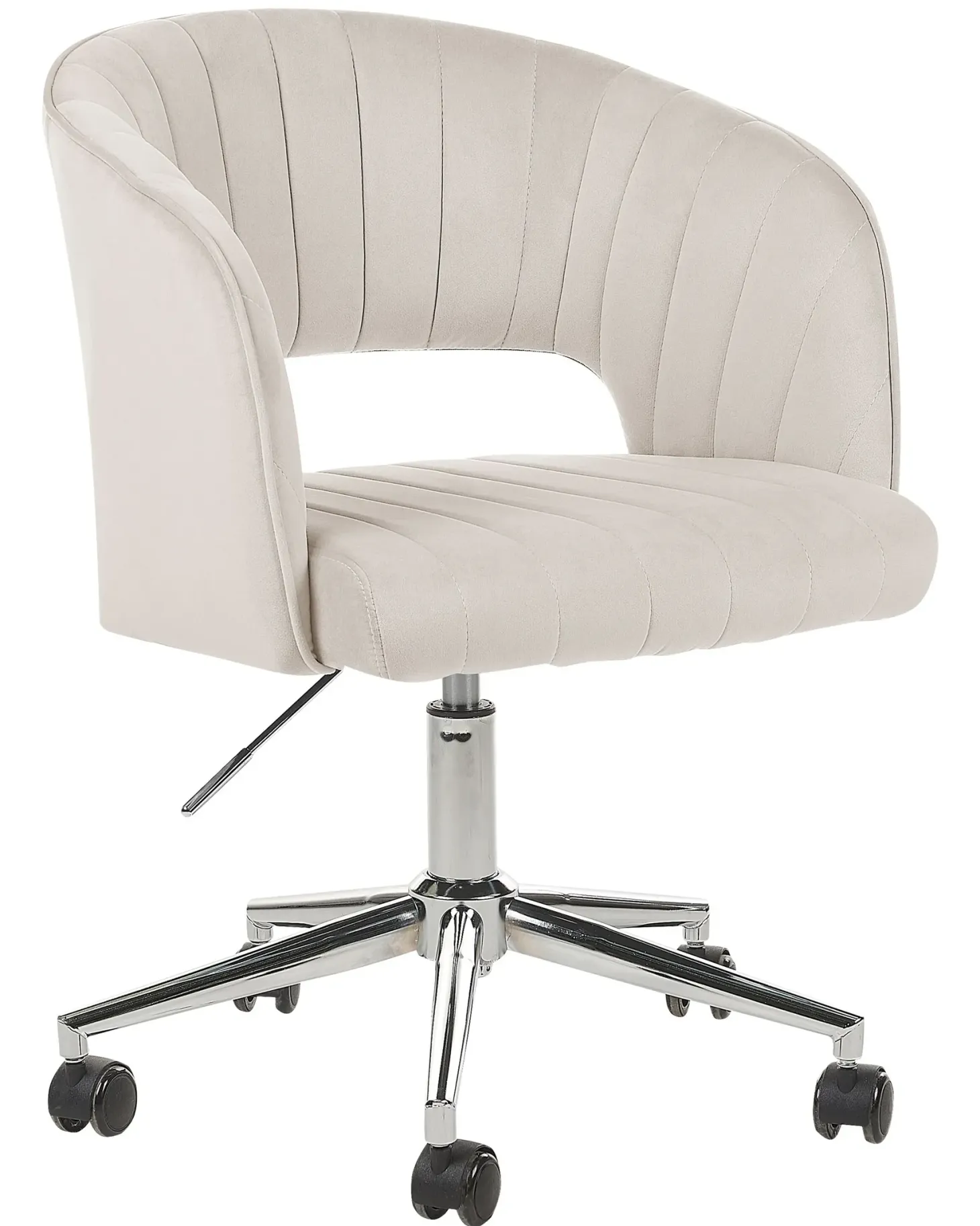 Skrivebordsstol KATONAH Velour Lys Beige