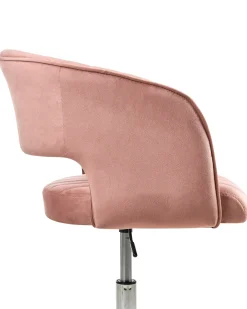 Skrivebordsstol KATONAH Velour Lyserød