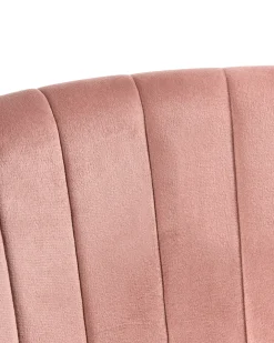 Skrivebordsstol KATONAH Velour Lyserød