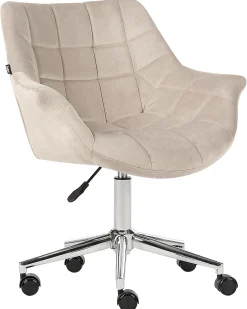 Skrivebordsstol LABELLE Velour Beige