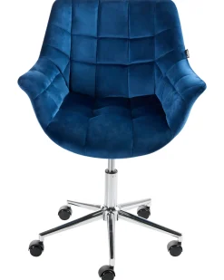 Skrivebordsstol LABELLE Velour Navy Blå