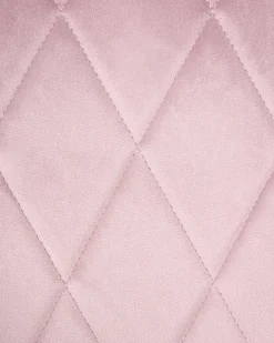 Skrivebordsstol LELORIA Velour Pastellrosa