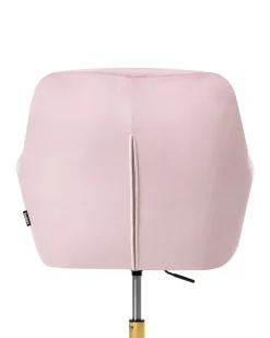 Skrivebordsstol LELORIA Velour Pastellrosa