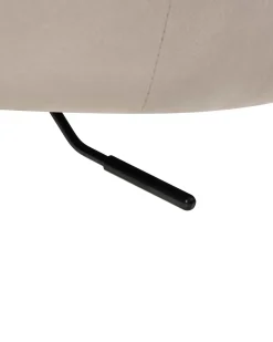 Skrivebordsstol LELORIA Velour Brungrå