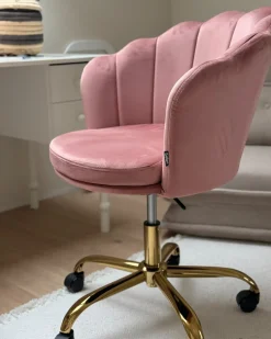 Skrivebordsstol MONTICELLO Velour Lyserød