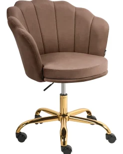 Skrivebordsstol MONTICELLO Velour Brun