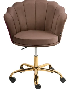 Skrivebordsstol MONTICELLO Velour Brun