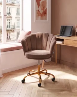 Skrivebordsstol MONTICELLO Velour Brun