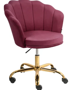 Skrivebordsstol MONTICELLO Velour Bordeaux