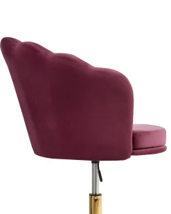 Skrivebordsstol MONTICELLO Velour Bordeaux
