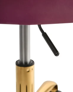 Skrivebordsstol MONTICELLO Velour Bordeaux