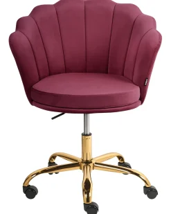Skrivebordsstol MONTICELLO Velour Bordeaux