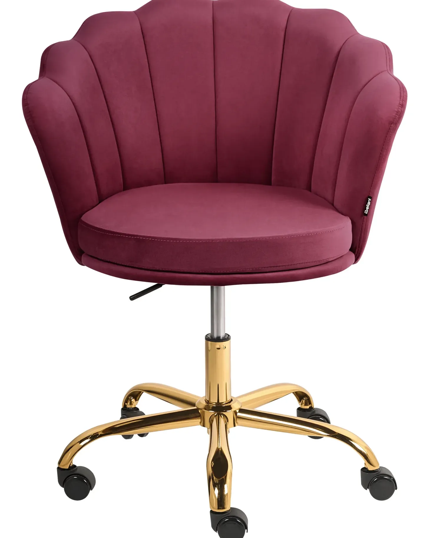 Skrivebordsstol MONTICELLO Velour Bordeaux