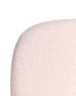 Skrivebordsstol MORAGA Boucle Pastellrosa