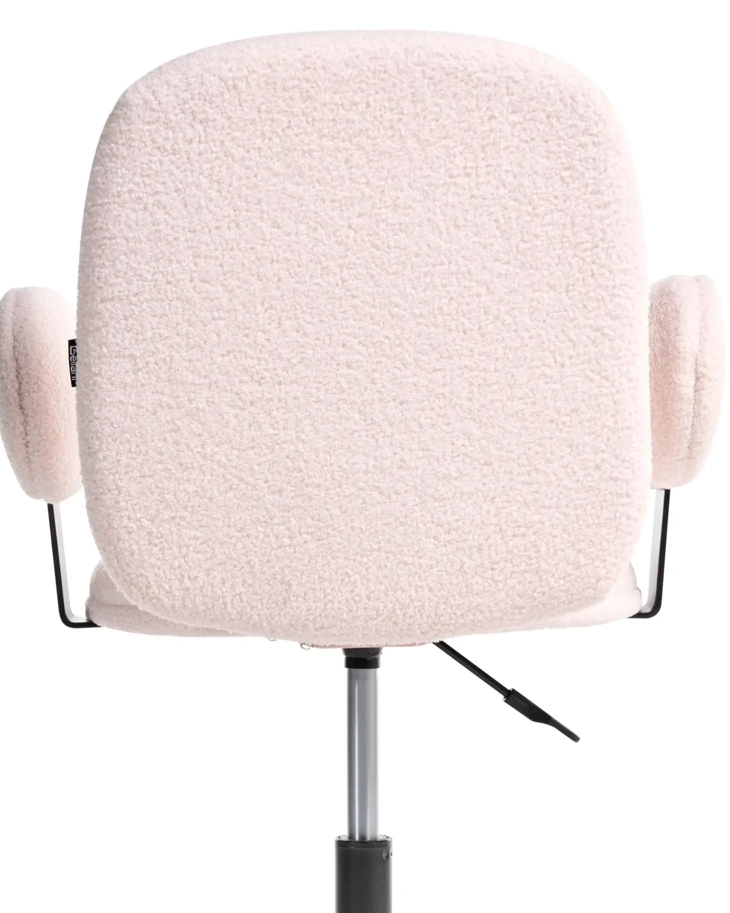 Skrivebordsstol MORAGA Boucle Pastellrosa