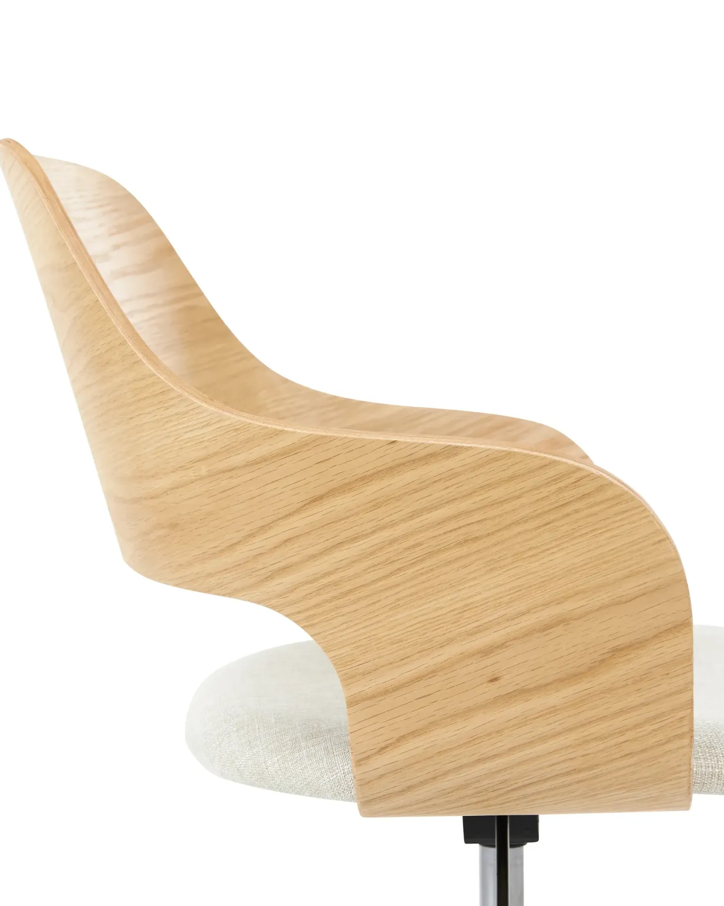 Skrivebordsstol NOVATO Kunstlinned Lys Beige