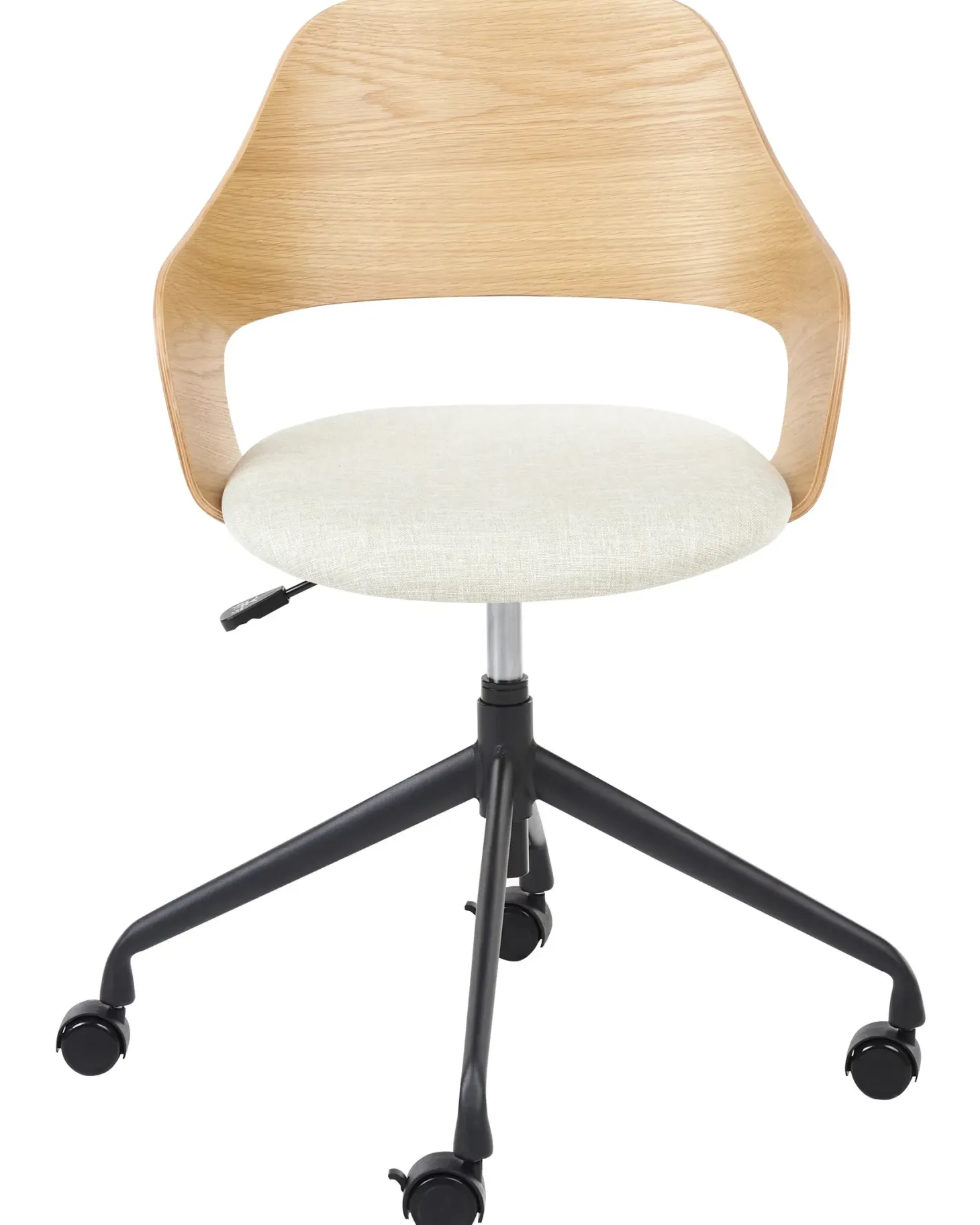 Skrivebordsstol NOVATO Kunstlinned Lys Beige