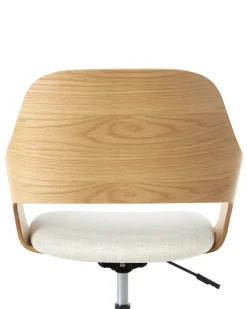 Skrivebordsstol NOVATO Kunstlinned Lys Beige