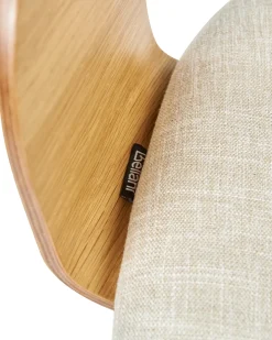 Skrivebordsstol NOVATO Kunstlinned Lys Beige