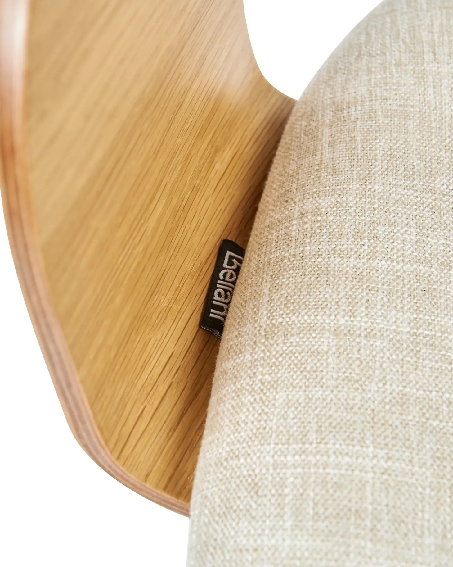 Skrivebordsstol NOVATO Kunstlinned Lys Beige