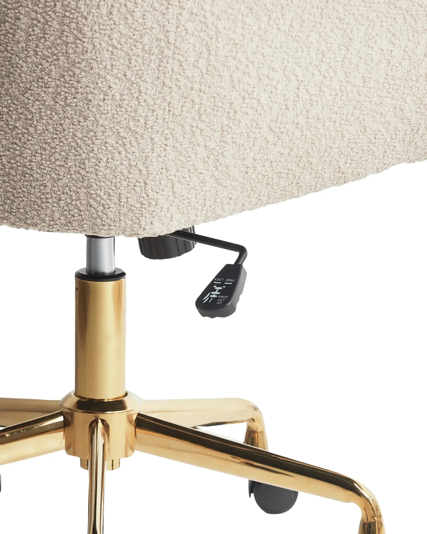 Skrivebordsstol PALMDALE Boucle Beige