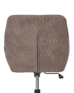 Skrivebordsstol PALMDALE Boucle Mørkebrun
